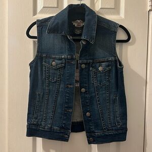 Harley Davidson denim vest